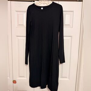 Old Navy Classic Black Long Sleeve Dress